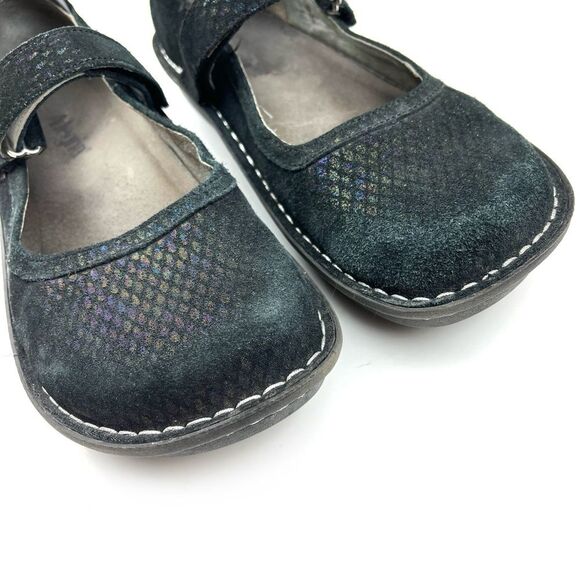 Alegria Belle Metal Rain Mary Jane Comfort Medical Orthotic Bel-751 size 9.5 - Picture 7 of 9